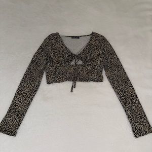 Cheetah print SHEIN long sleeve shirt (medium)